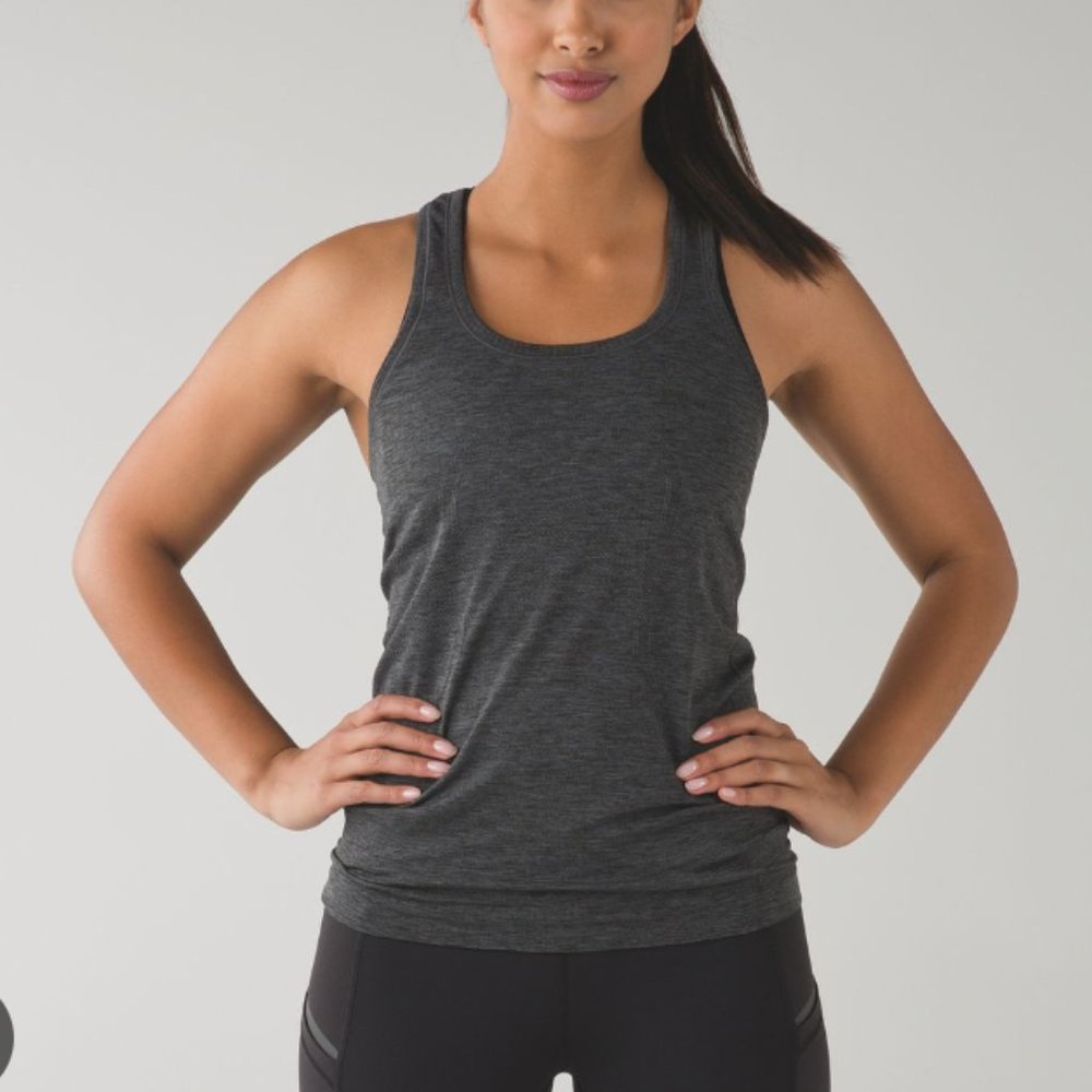 Lululemon Dark Gray Swiftly Tech Racerback Tank Top